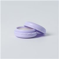 Macaron Plastic Jar and Lid - Lavender